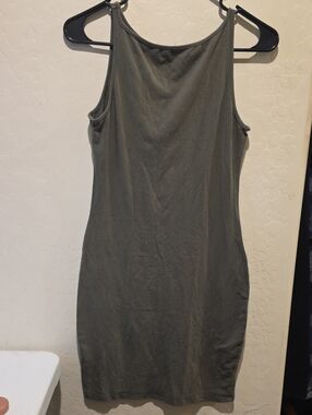 Heart Hips Olive Tank Midi Dress